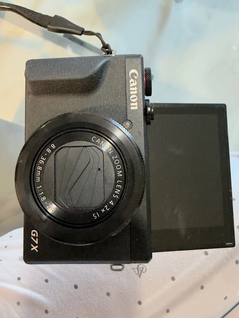 Canon Black Compact Digital Camera with Flip-Out Screen
